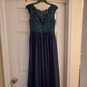 Navy maxi dress